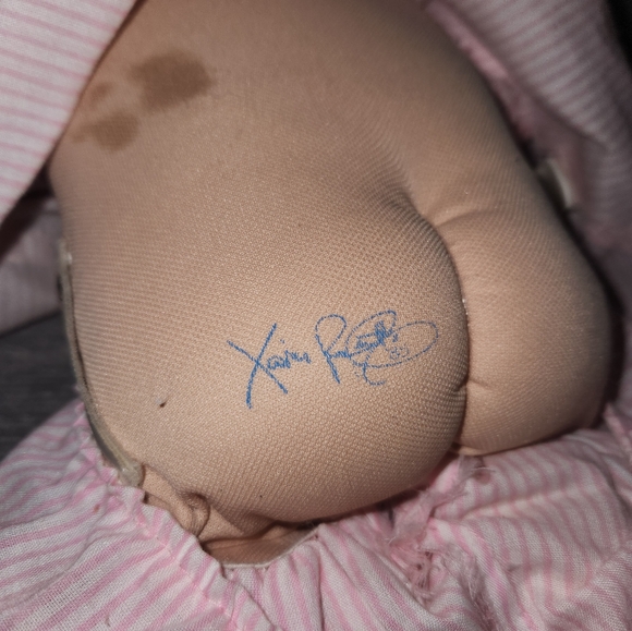 Vintage Cabbage Patch Kid Blonde Yarn Hair Green Eyes 1978,1982 - Picture 10 of 16